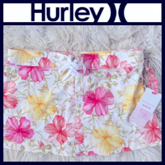 NWT LSF X Hurley Hibiscus Boardie Skirt - Picture 7 of 14
